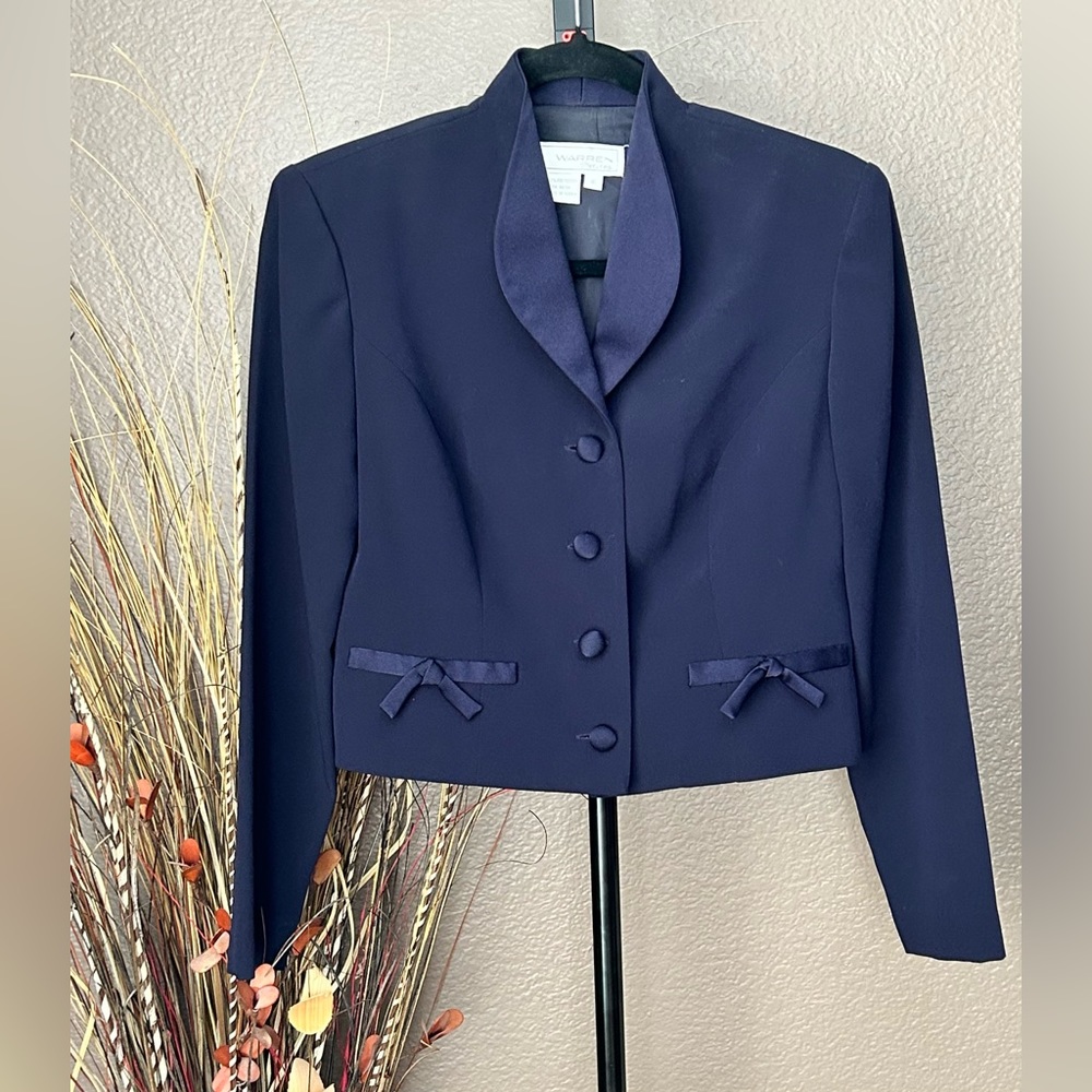 Warren Petites blue suit jacket